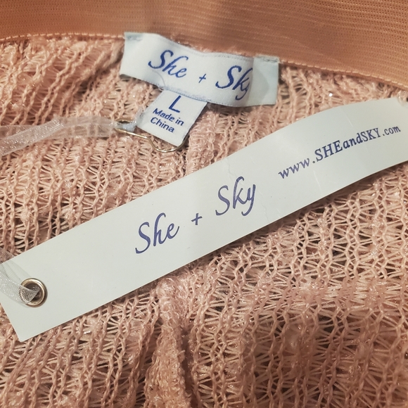 She +Sky Feather Pink Top - Picture 9 of 9